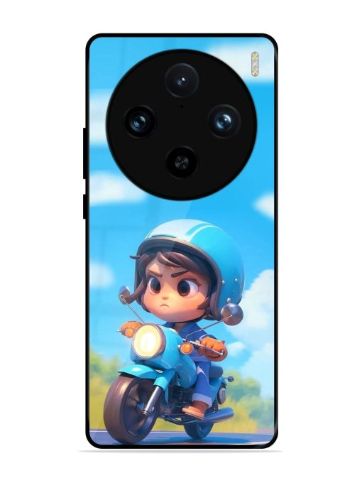 Little Rider Glossy Soft Edge Case for Vivo X100 Pro (5G)