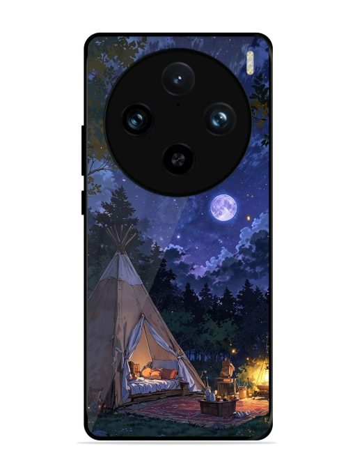 Moonlight Camping Glossy Soft Edge Case for Vivo X100 Pro (5G)