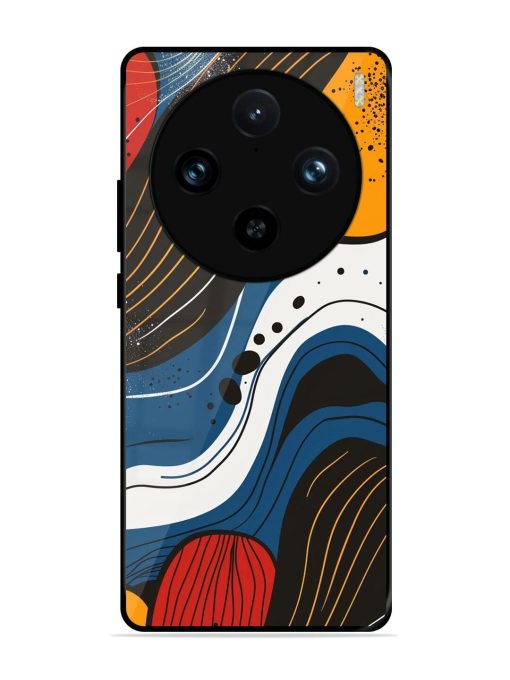 Abstract Expression Glossy Soft Edge Case for Vivo X100 Pro (5G)