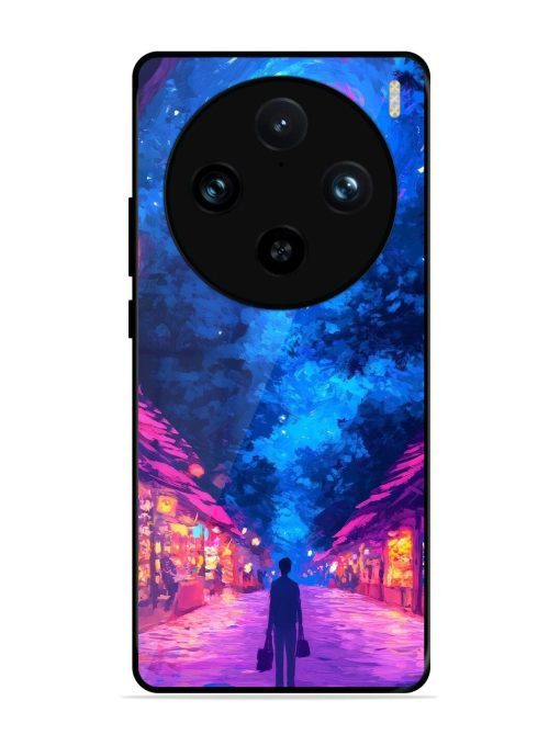 Neon Nightscape Glossy Soft Edge Case for Vivo X100 Pro (5G)