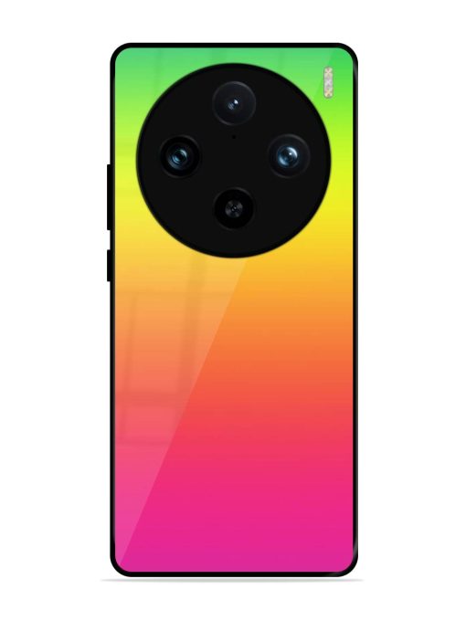 Rainbow Gradient Glossy Soft Edge Case for Vivo X100 Pro (5G)