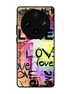 Love Graffiti Glossy Soft Edge Case for Vivo X100 Pro (5G)