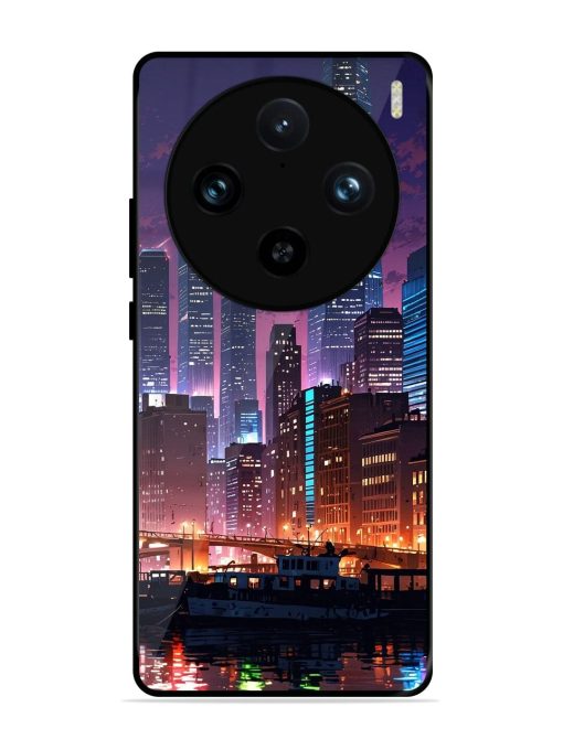 Neon Nightscape Glossy Soft Edge Case for Vivo X100 Pro (5G)