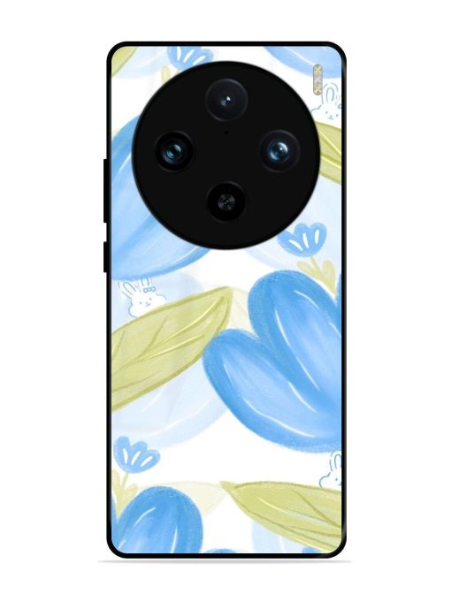 Bunny'S Blue Garden Glossy Soft Edge Case for Vivo X100 Pro (5G)