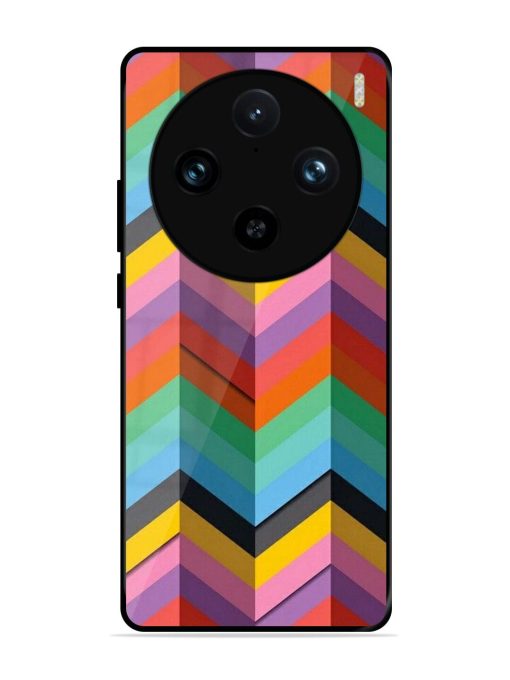 Colorful Zigzag Glossy Soft Edge Case for Vivo X100 Pro (5G)