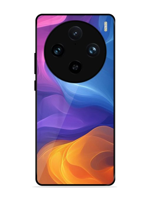 Cosmic Currents Glossy Soft Edge Case for Vivo X100 Pro (5G)