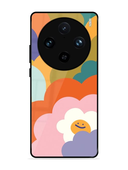 Happy Flower Power Glossy Soft Edge Case for Vivo X100 Pro (5G)