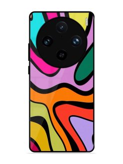 Groovy Swirls Glossy Soft Edge Case for Vivo X100 Pro (5G)