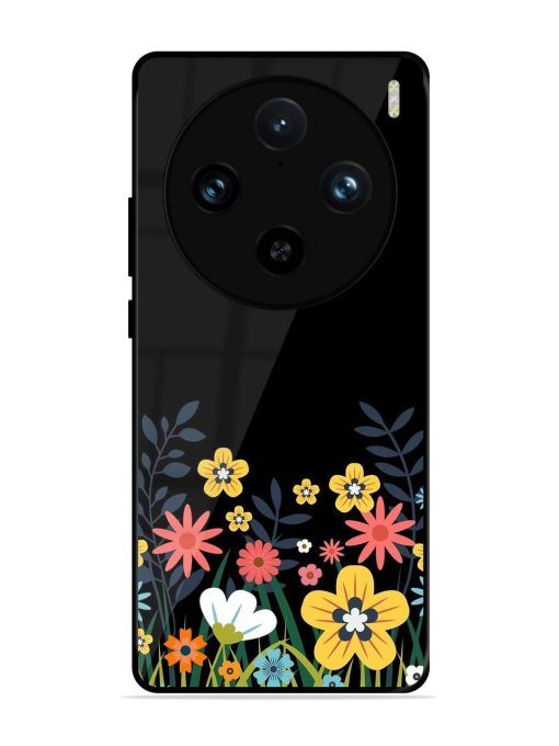 Floral Night Sky Glossy Soft Edge Case for Vivo X100 Pro (5G)