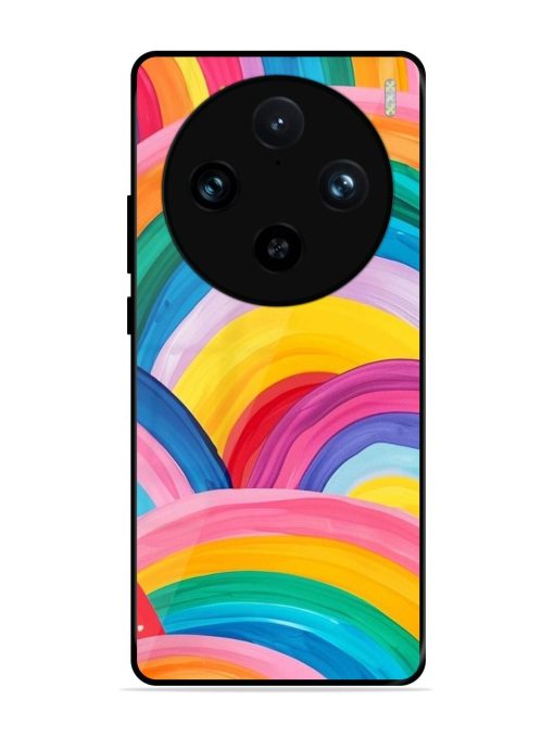 Rainbow Cascade Glossy Soft Edge Case for Vivo X100 Pro (5G)