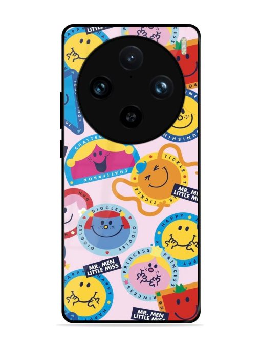 Whimsical Mr. Men & Little Miss Glossy Soft Edge Case for Vivo X100 Pro (5G)