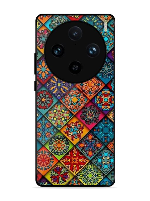 Patchwork Mandala Mosaic Glossy Soft Edge Case for Vivo X100 Pro (5G)