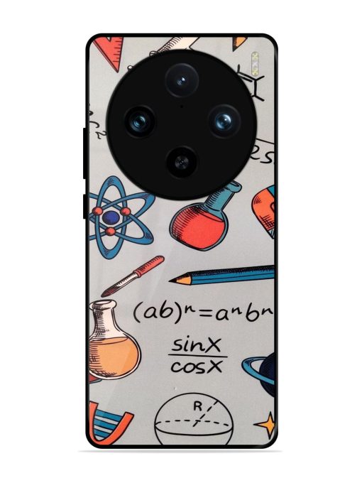 Science Doodle Delight Glossy Soft Edge Case for Vivo X100 Pro (5G)