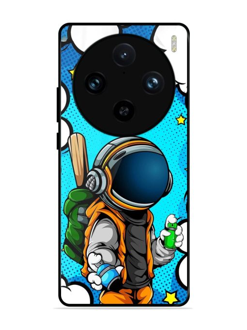 Space Graffiti Artist Glossy Soft Edge Case for Vivo X100 Pro (5G)