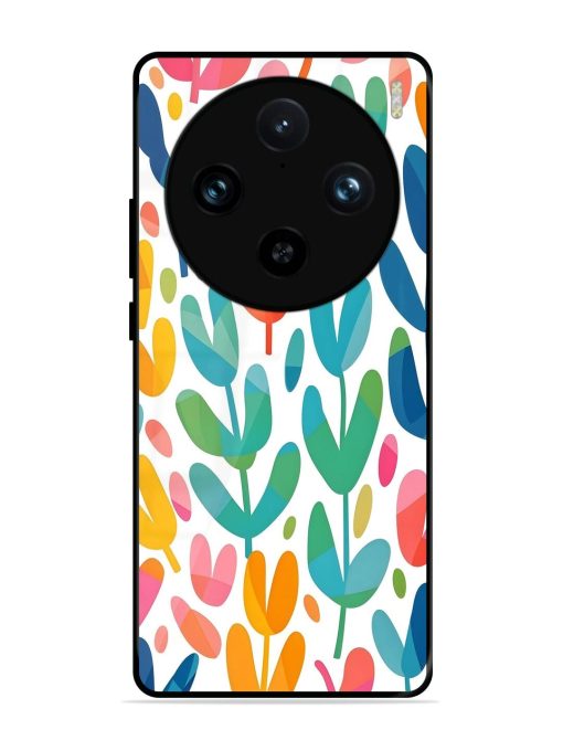 Rainbow Of Blooms Glossy Soft Edge Case for Vivo X100 Pro (5G)