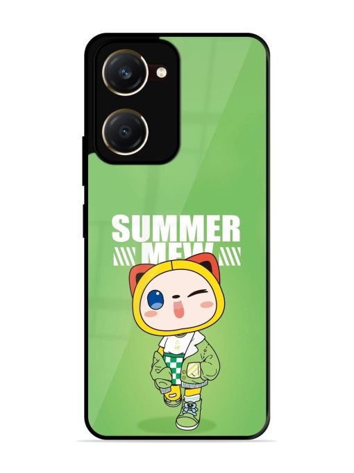 Purrfect Summer Glossy Soft Edge Case for Vivo Y18T