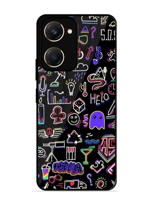 Neon Doodle Glossy Soft Edge Case for Vivo Y18T