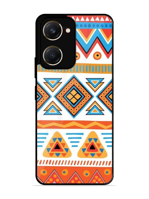 Vibrant Tribal Pattern Glossy Soft Edge Case for Vivo Y18T