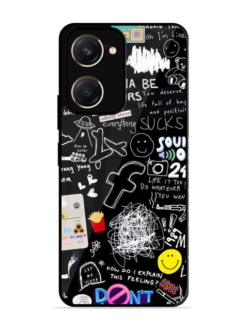 Doodle Diary Glossy Soft Edge Case for Vivo Y18T