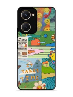 Groovy Vibes Glossy Soft Edge Case for Vivo Y18T