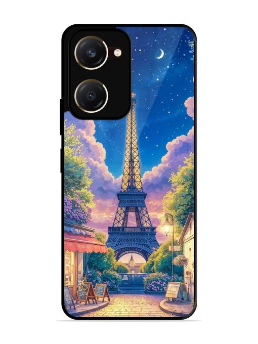 Twilight In Paris Glossy Soft Edge Case for Vivo Y18T