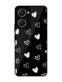 Scattered Hearts Glossy Soft Edge Case for Vivo Y18T