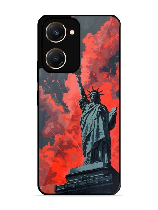 Lady Liberty'S Firework Finale Glossy Soft Edge Case for Vivo Y18T