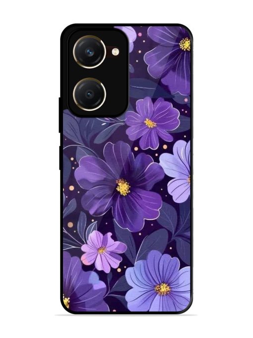 Purple Paradise Glossy Soft Edge Case for Vivo Y18T