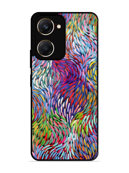 Vibrant Waves Glossy Soft Edge Case for Vivo Y18T