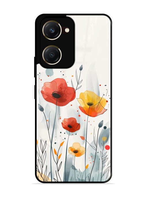 Poppy Fields Glossy Soft Edge Case for Vivo Y18T