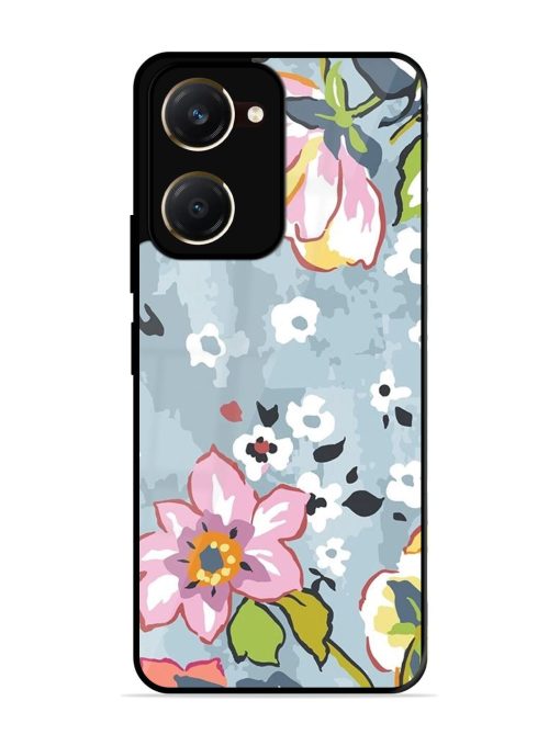 Floral Fantasy Glossy Soft Edge Case for Vivo Y18T