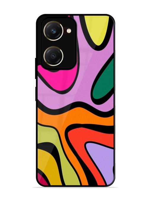 Groovy Swirls Glossy Soft Edge Case for Vivo Y18T