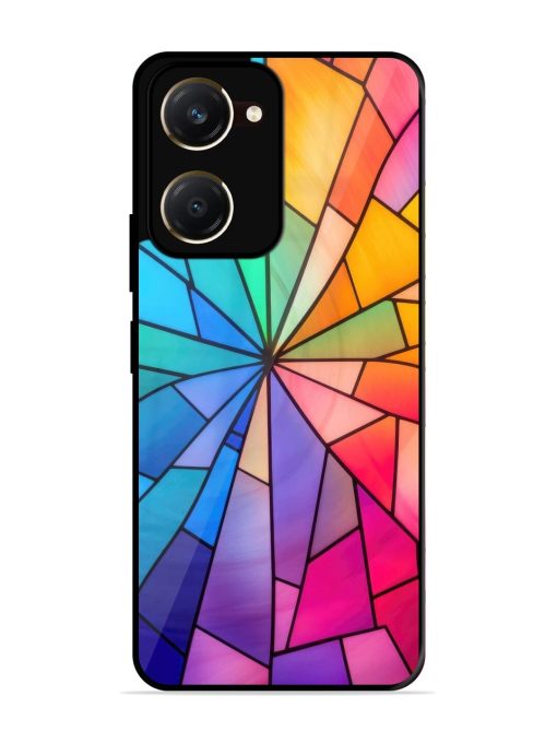 Stained Glass Kaleidoscope Of Colors Glossy Soft Edge Case for Vivo Y18T