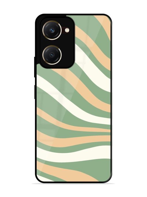Wavy Pastel Paradise Glossy Soft Edge Case for Vivo Y18T