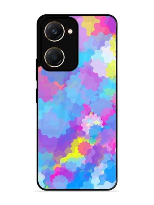 Psychedelic Cloud Burst Glossy Soft Edge Case for Vivo Y18T