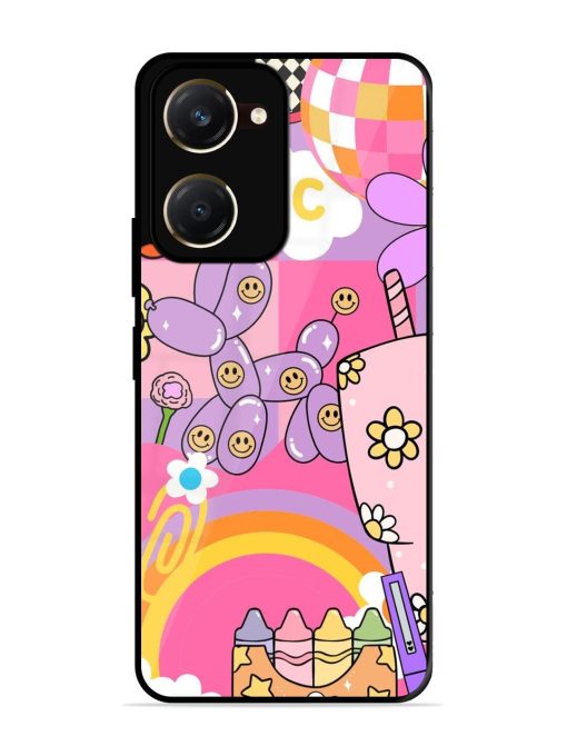 Whimsical Y2K Chaos Glossy Soft Edge Case for Vivo Y18T