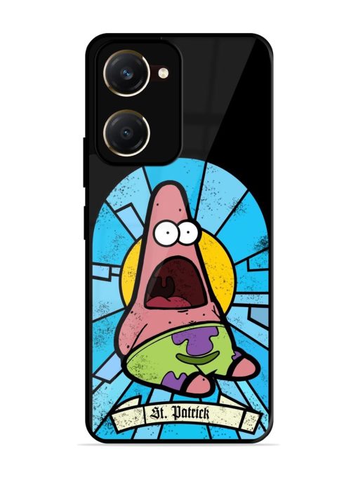 St. Patrick'S Day Stained Glass Patrick Star Glossy Soft Edge Case for Vivo Y18T