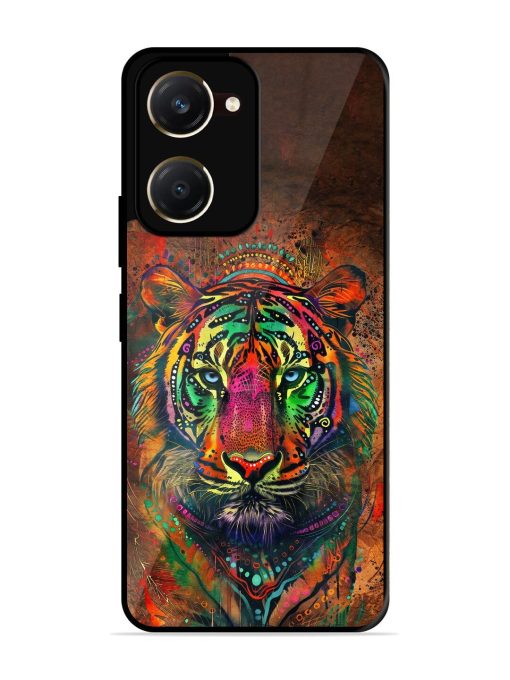 Cosmic Tiger Glossy Soft Edge Case for Vivo Y28S (5G)