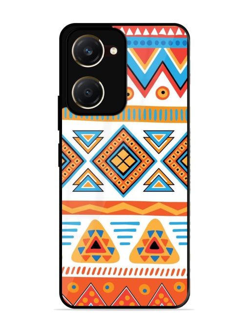 Vibrant Tribal Pattern Glossy Soft Edge Case for Vivo Y28S (5G)