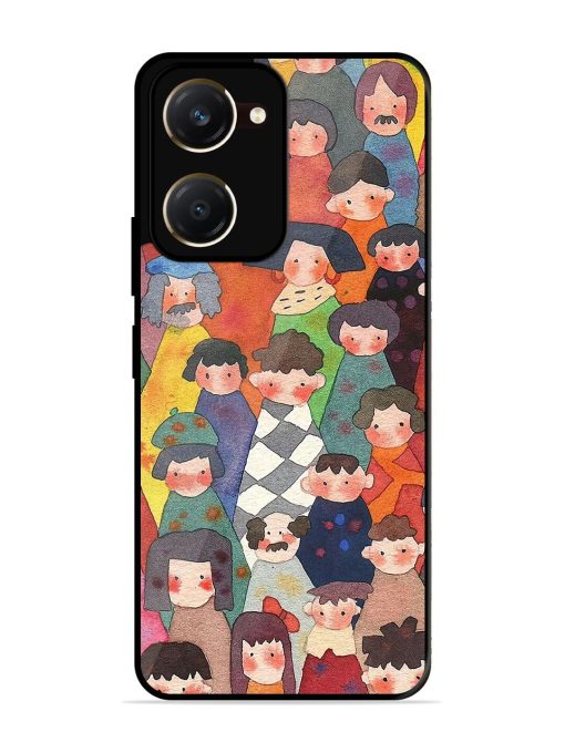 Blooming Arcs Glossy Soft Edge Case for Vivo Y28S (5G)