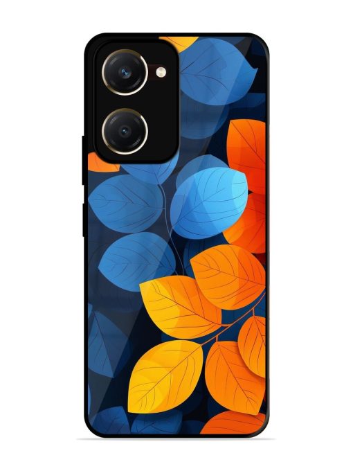 Autumn'S Contrast Glossy Soft Edge Case for Vivo Y28S (5G)