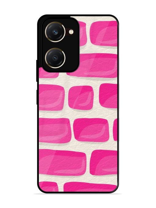 Pink Brick Wall Glossy Soft Edge Case for Vivo Y28S (5G)