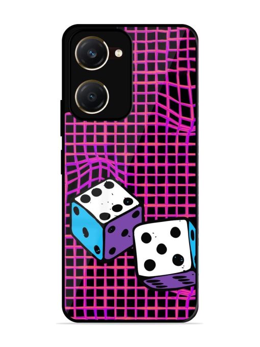 Glitched Dice Glossy Soft Edge Case for Vivo Y28S (5G)