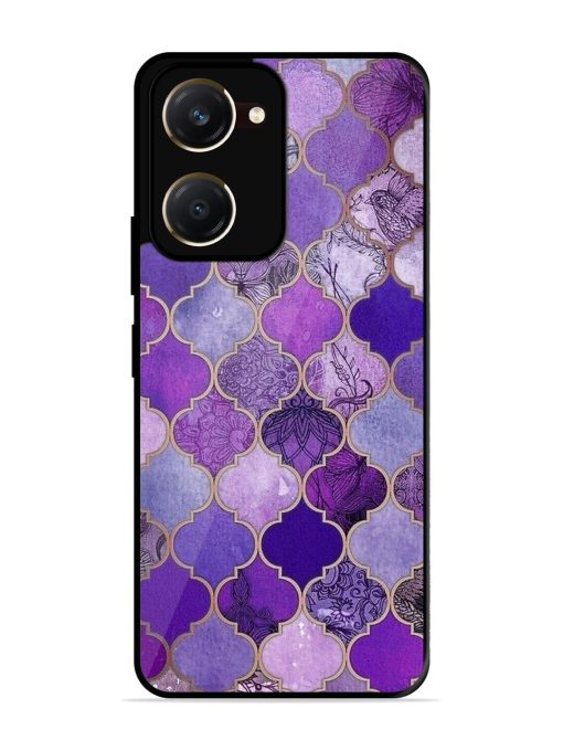 Purple Mosaic Magic Glossy Soft Edge Case for Vivo Y28S (5G)