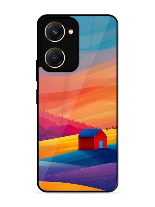 Sunset Solitude Glossy Soft Edge Case for Vivo Y28S (5G)