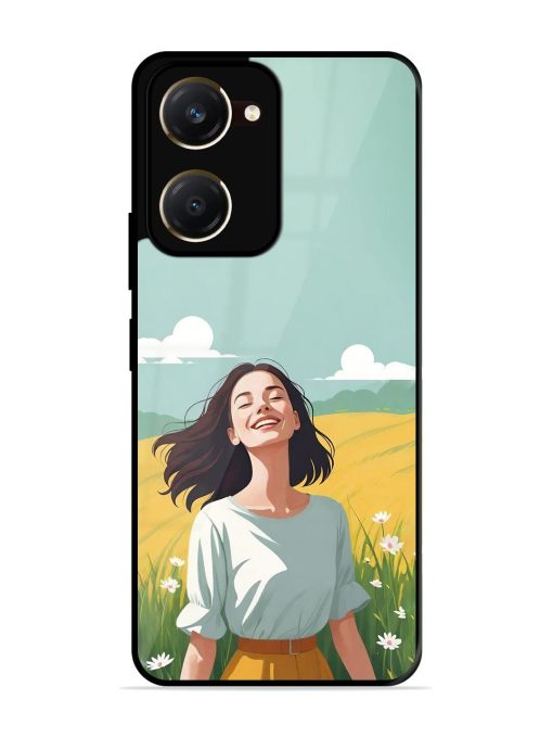 Girl Graffiti Glossy Soft Edge Case for Vivo Y28S (5G)