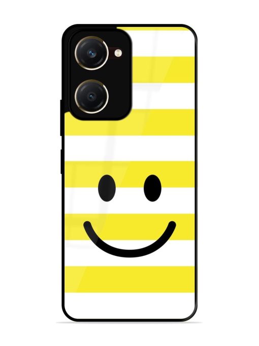 Smiling Stripes Glossy Soft Edge Case for Vivo Y28S (5G)