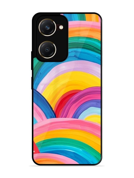 Rainbow Cascade Glossy Soft Edge Case for Vivo Y28S (5G)