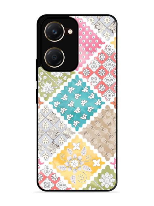 Patchwork Dreamscape Glossy Soft Edge Case for Vivo Y28S (5G)