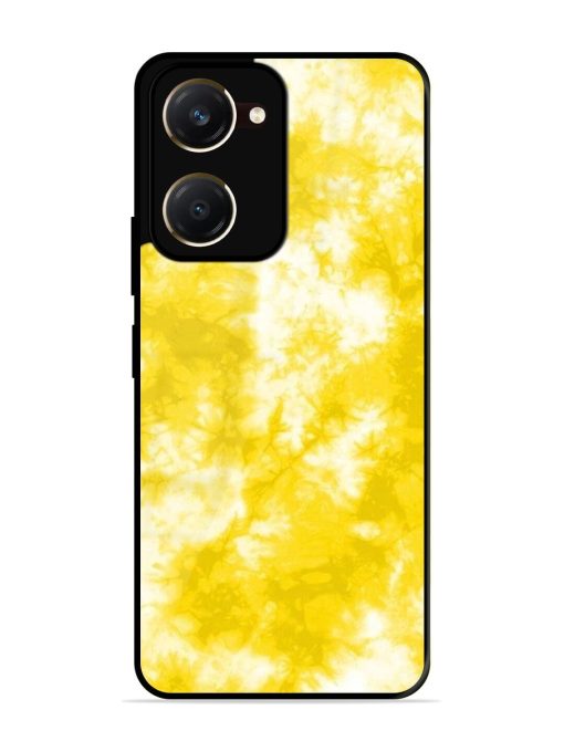 Golden Tie-Dye Twirl Glossy Soft Edge Case for Vivo Y28S (5G)